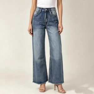 Washed Fashionable Casual Womens Jeans